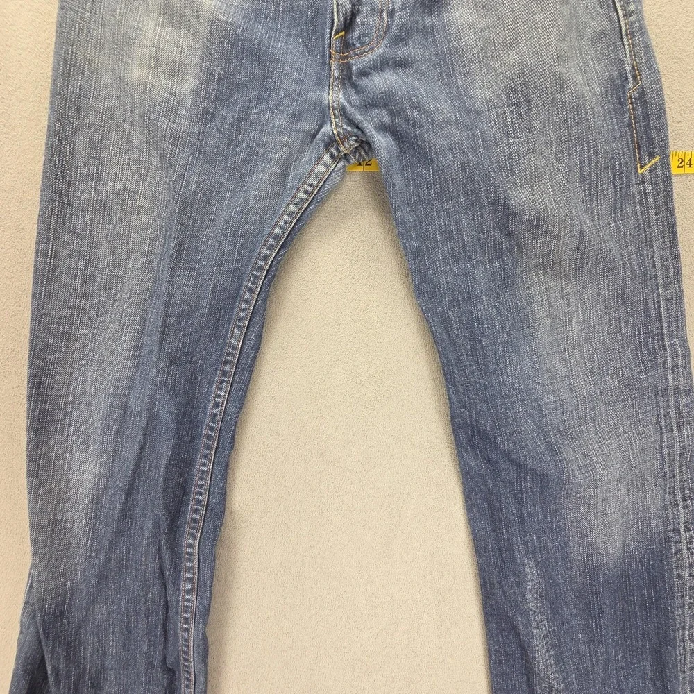 Vintage Levis Blue Star Jeans Mens 32x34 Engineered Zip Fly Honeycomb